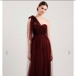 Jenny Yoo Annabelle Bridesmaid Dress in Cabernet
